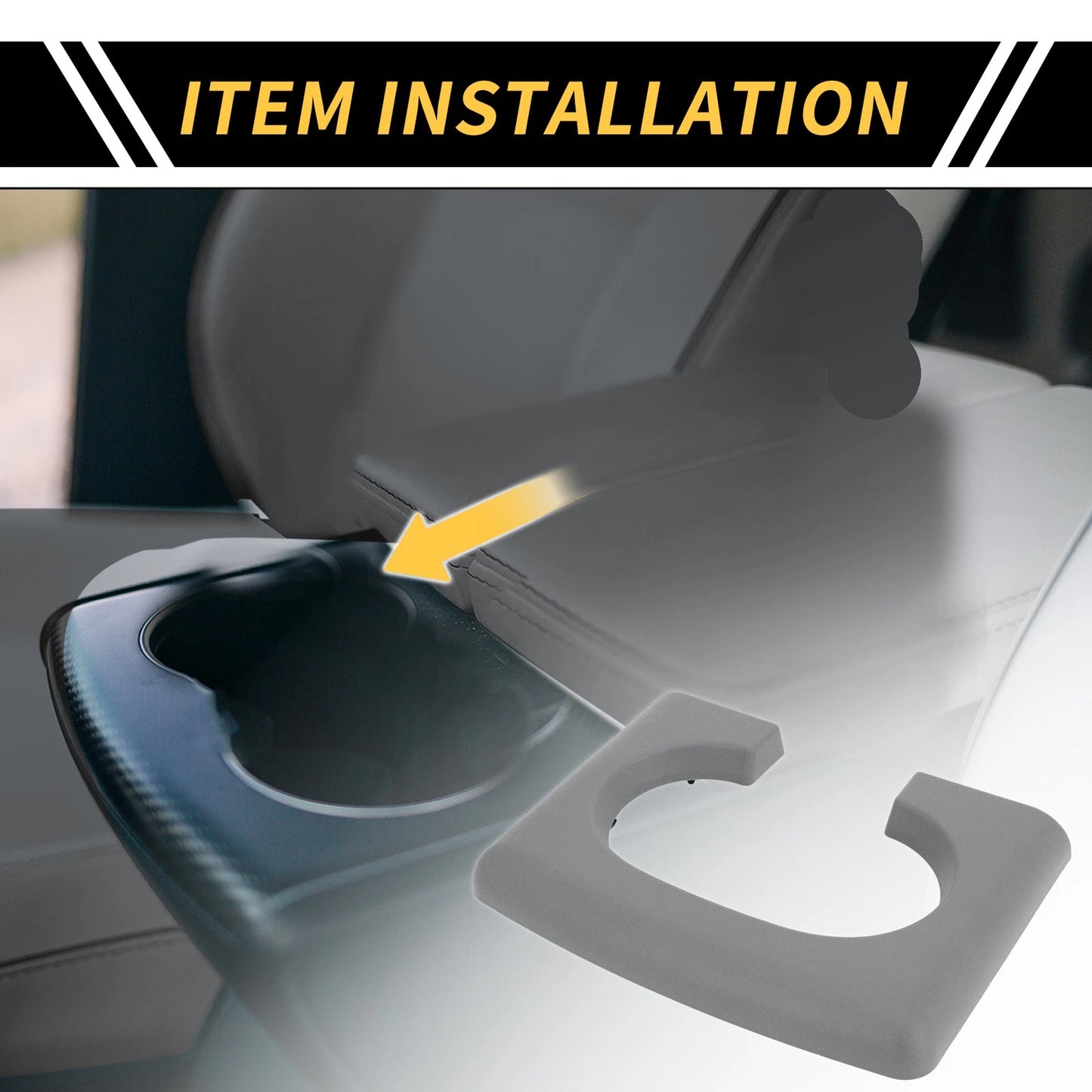 Cup Holder Replacement Pad for Ford F-150 (2004-2014) Gray
