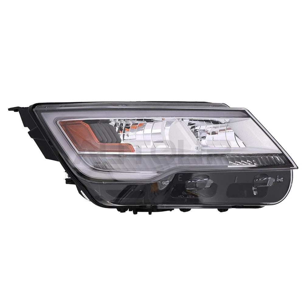 Headlight Assembly Right Halogen Chrome w/ LED DRL Ford Explorer (2016–2019)