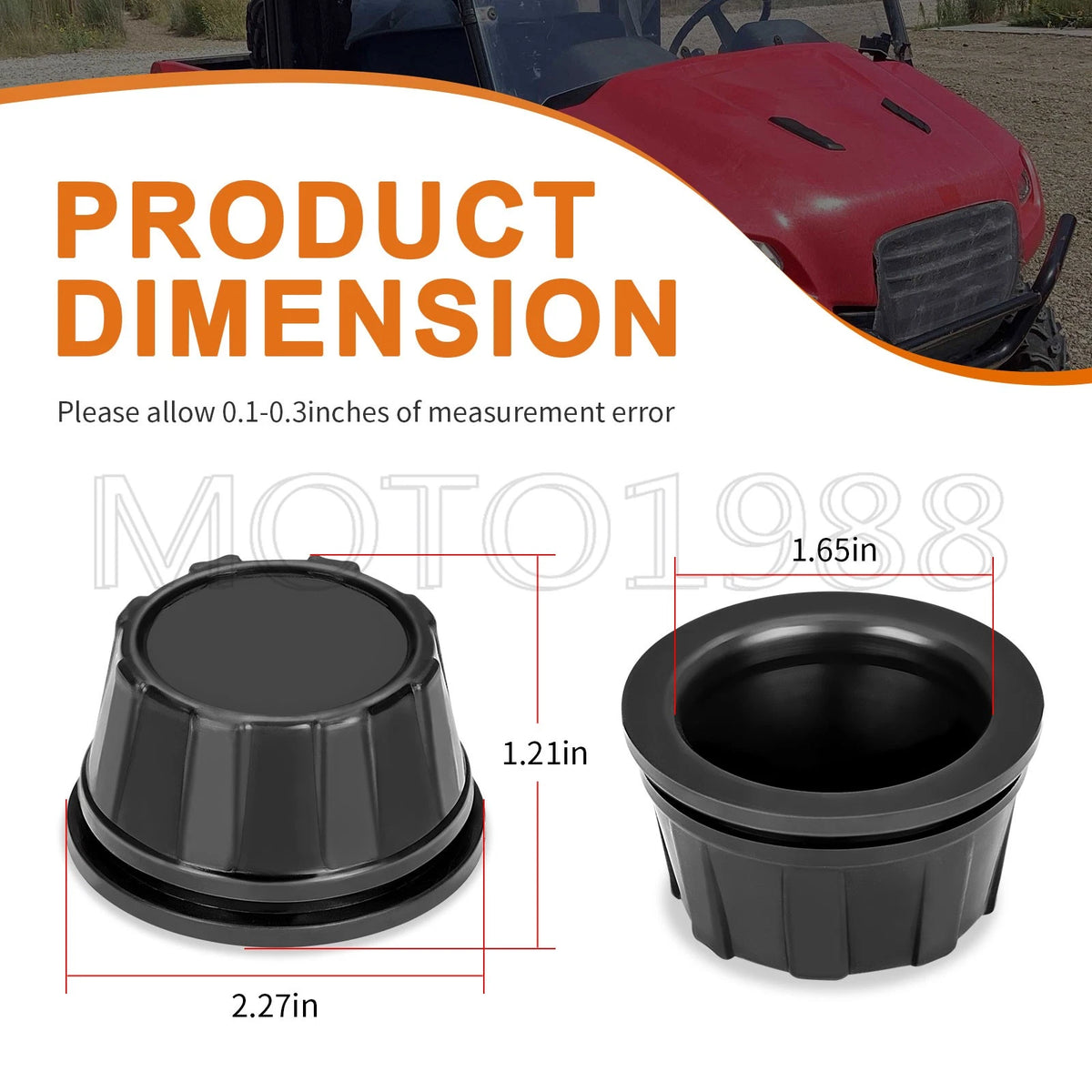 Wheel Center Cap 4pcs for Honda Big Red MUV700 (2009-2013)