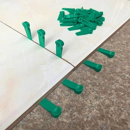 100 x Plastic Tile Spacers Reusable Positioning Clips