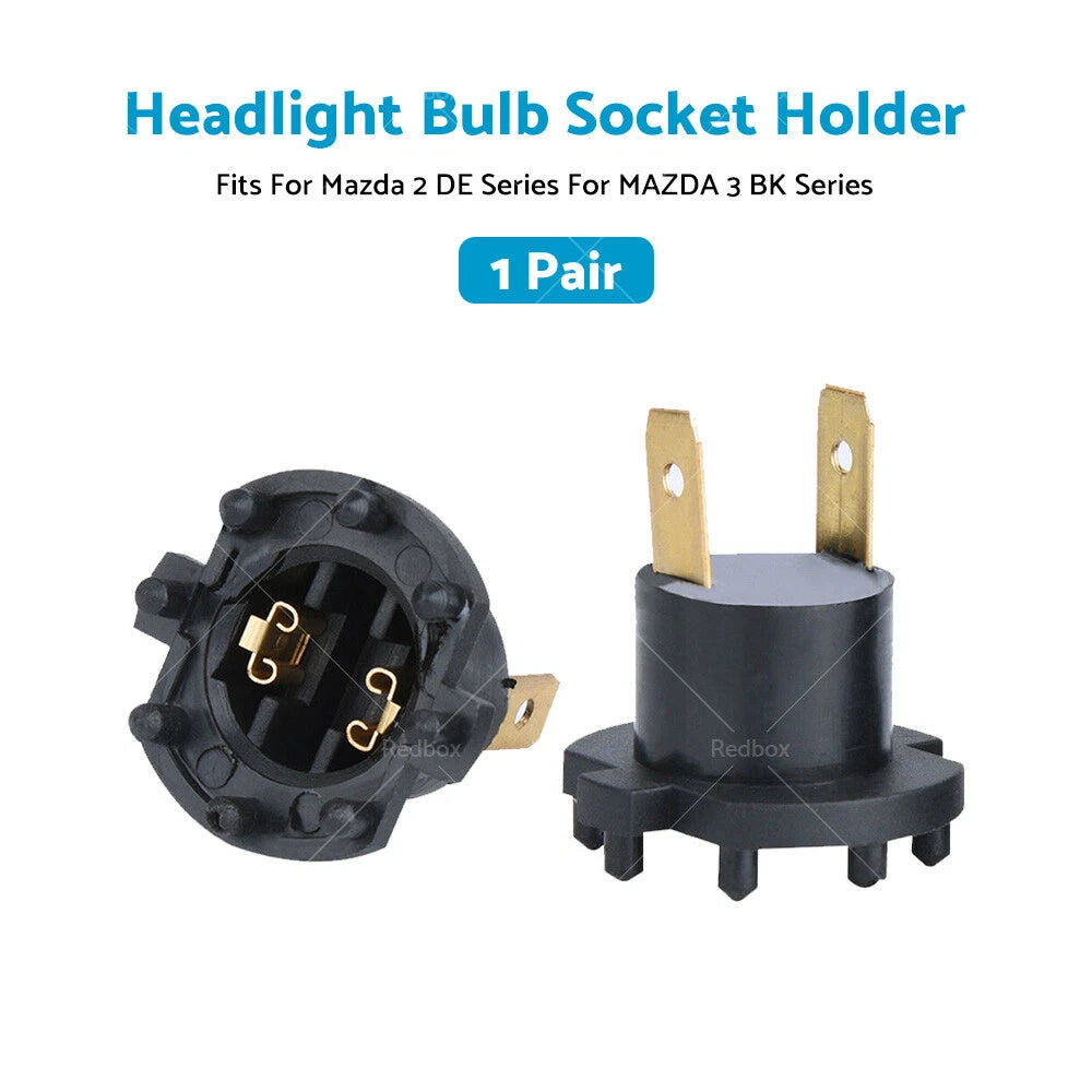 Headlight Bulb Socket Adapter for Mazda 2, 3 (2003-2009)