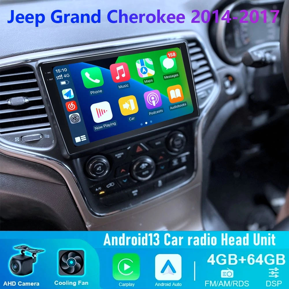 Apple CarPlay Android Auto Head Unit for Jeep Grand Cherokee (2014-2017)