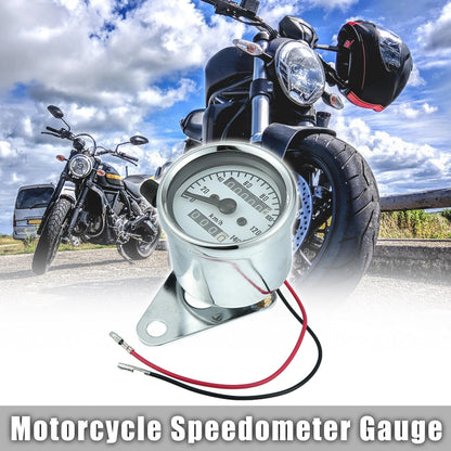 Tachometer / 0-140km/h / Single Gauge Meter DC12V for Universal Motorcycle