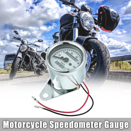 Tachometer / 0-140km/h / Single Gauge Meter DC12V for Universal Motorcycle