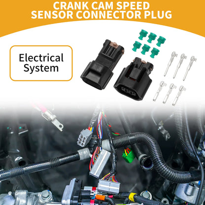 3 Pin Crank Cam Speed Sensor Connector Plug for Mitsubishi Evo & Subaru