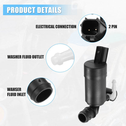 Windshield Washer Pump for Ford Focus, Transit-150 (2012-2018)