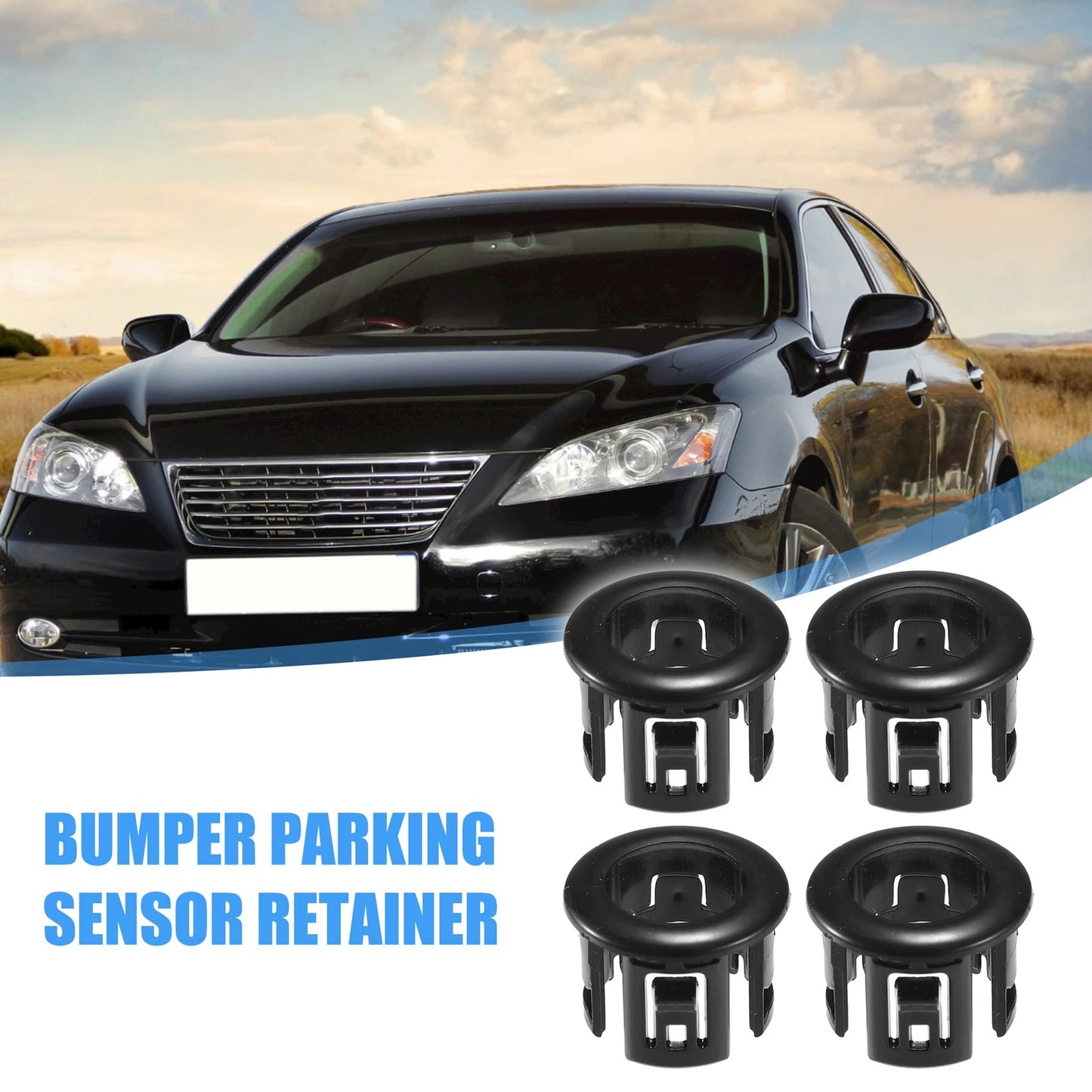 4 Pcs Parking Assist Sensor Bezels for Lexus ES350 (2007-2012)