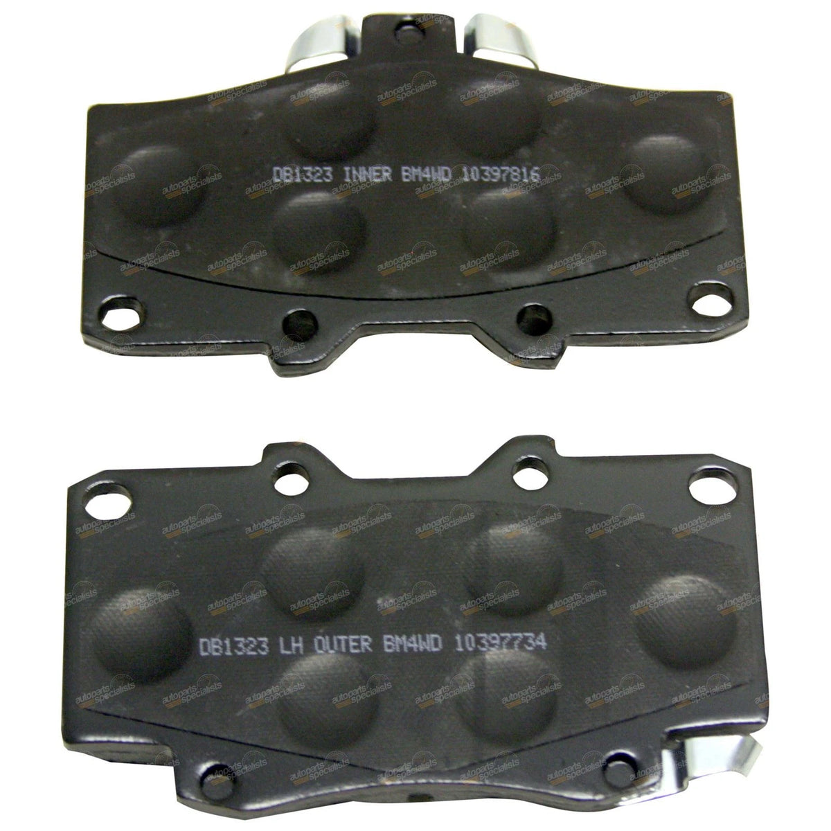 Front Slotted Disc Brake Rotors + Pads for Toyota Prado (1996-2002)