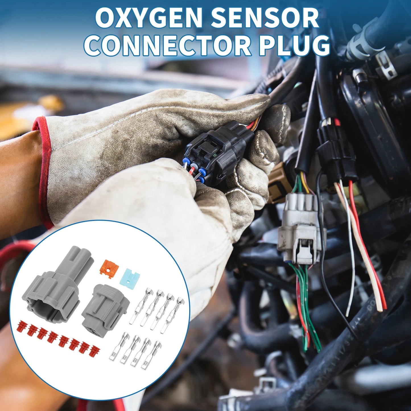 4 Pin Oxygen Sensor Connector Plug for Nissan