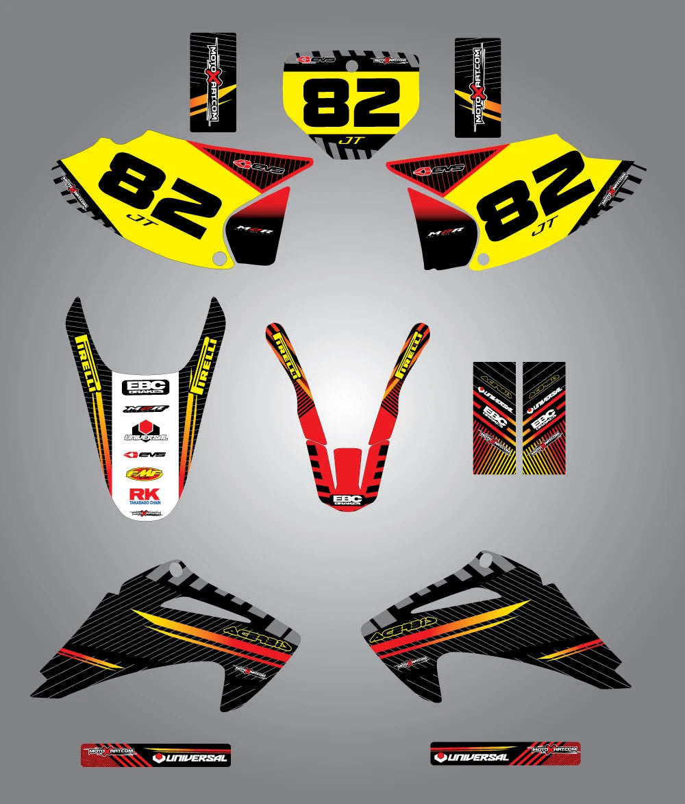 Full Custom Graphic Kit for Honda CRF Trial 150F 230F (2003-2007)