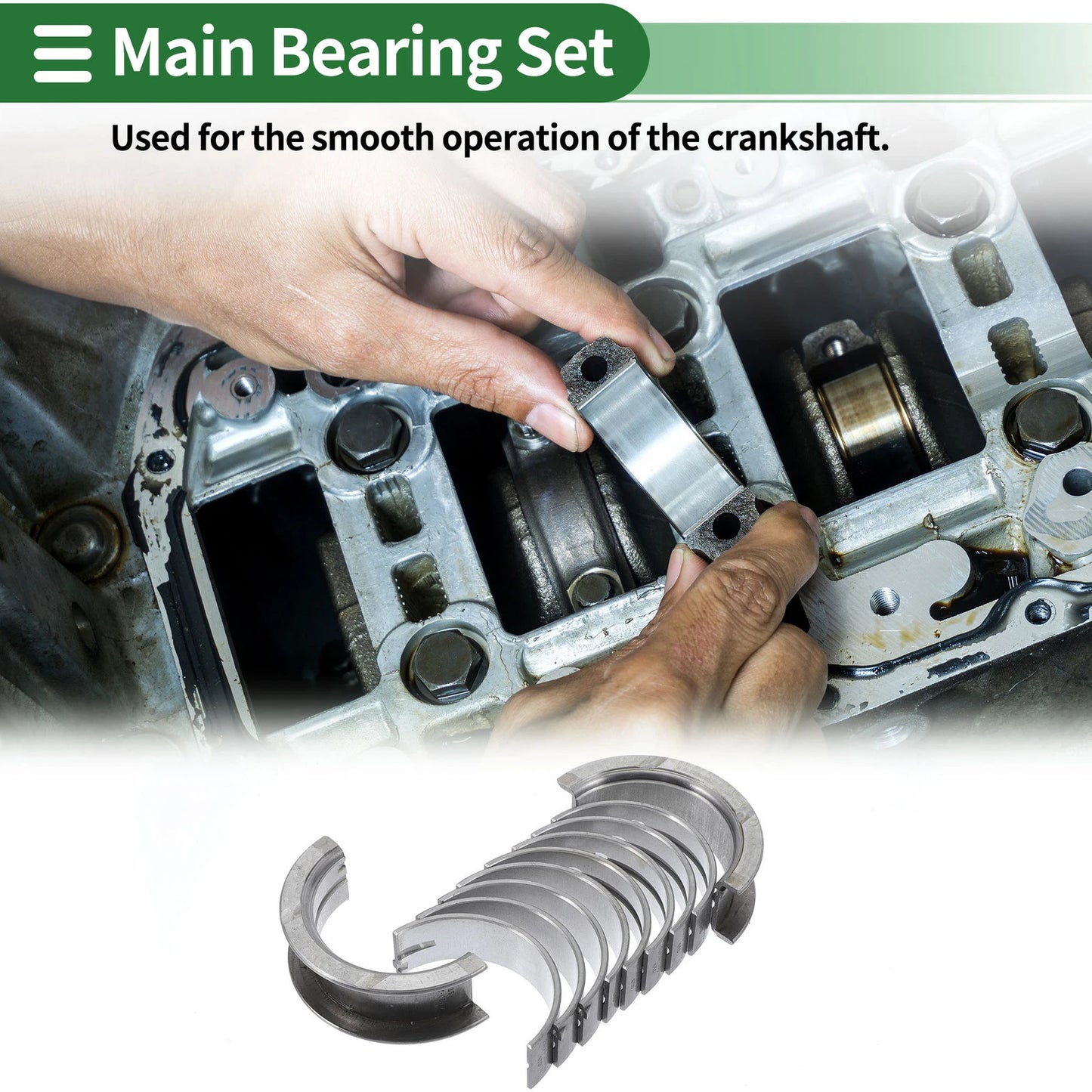 10 x Main Bearing Set for Hyundai Accent (1995-2011)