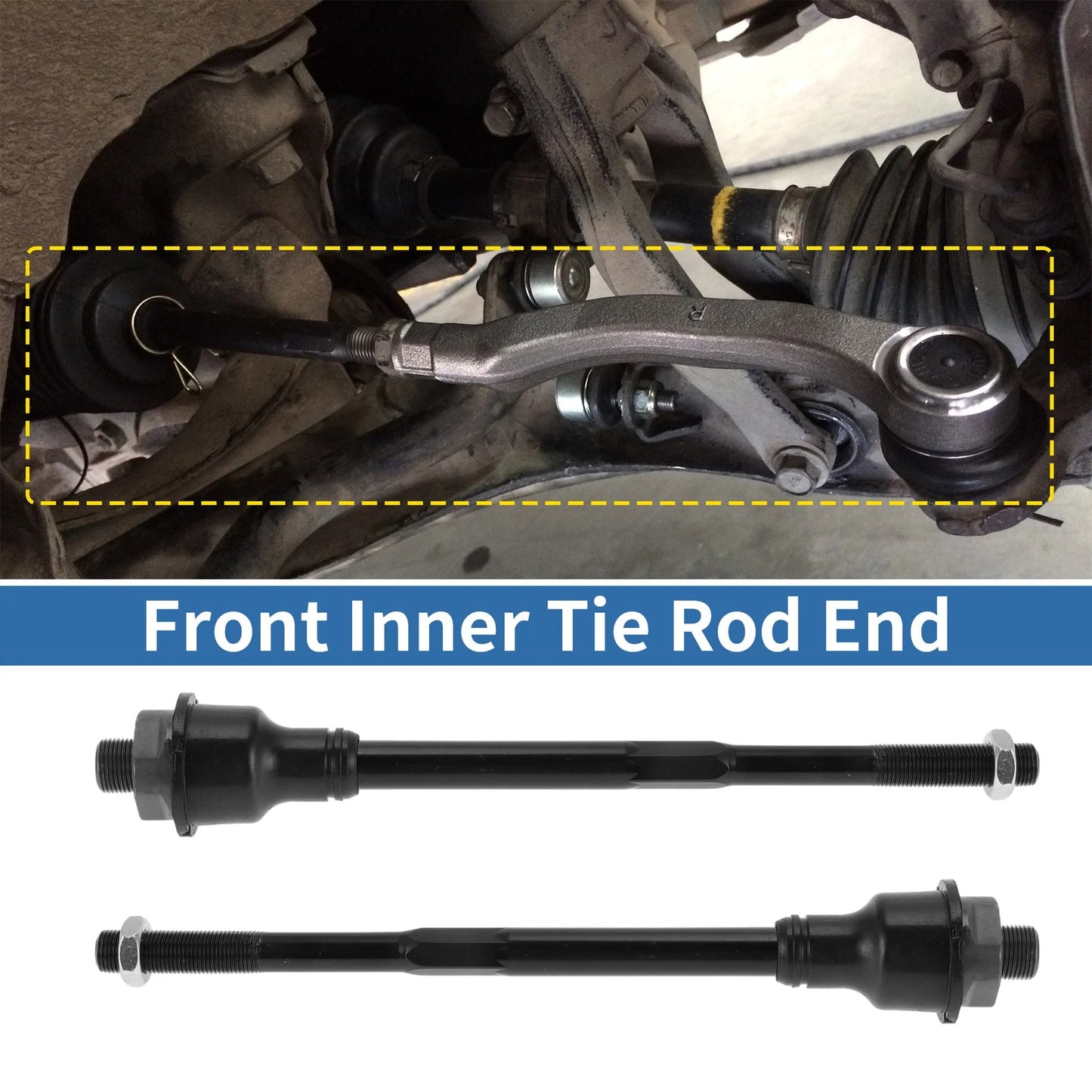 Front Inner Tie Rod End Links for Chevrolet Silverado 2500 HD (2011-2019)