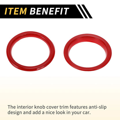 AC Vent Dashboard Decoration Rings for Jeep Wrangler JL JLU (2018-2020) - 4 Pcs