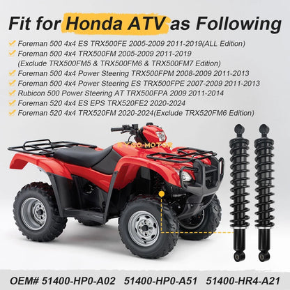 Front Shock Absorber for Honda Foreman TRX500 FE/FM/FPM/FPE TRX520