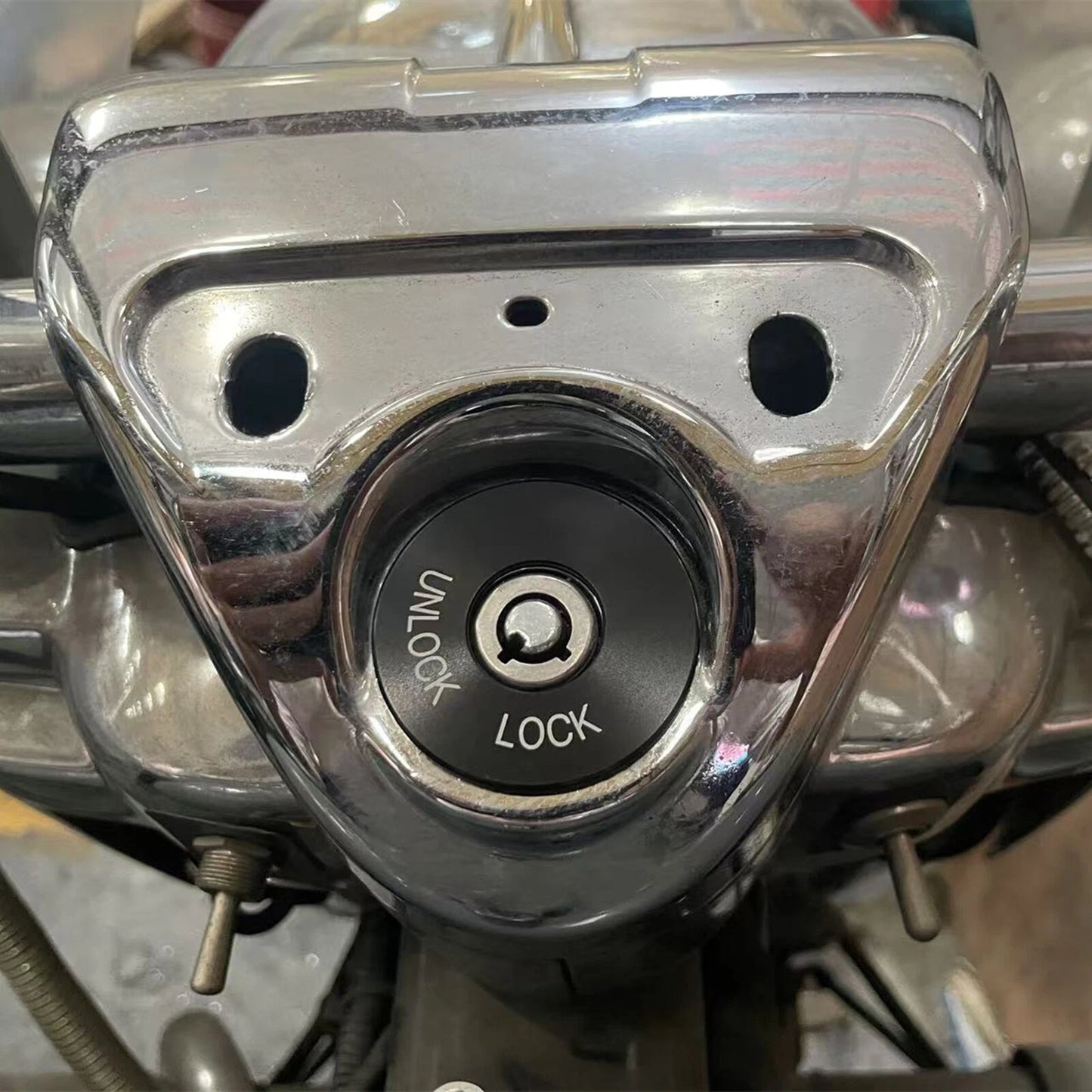 Black Ignition Lock Insert Trim for Harley Road King Special (2015-2024)