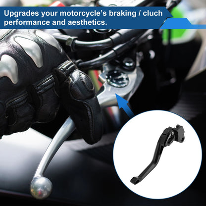 Adjustable Short Brake Clutch Levers for Kawasaki ZX6R ZX 6R 636 ZX-6R Black