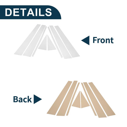 8 Pcs Chrome Silver Door Pillar Trim for Honda Odyssey (2005-2008)