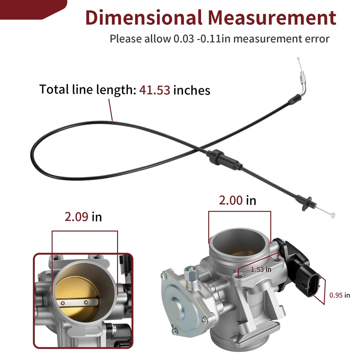Throttle Body w/ Cable for Polaris Sportsman XP 550 (2014–2014)