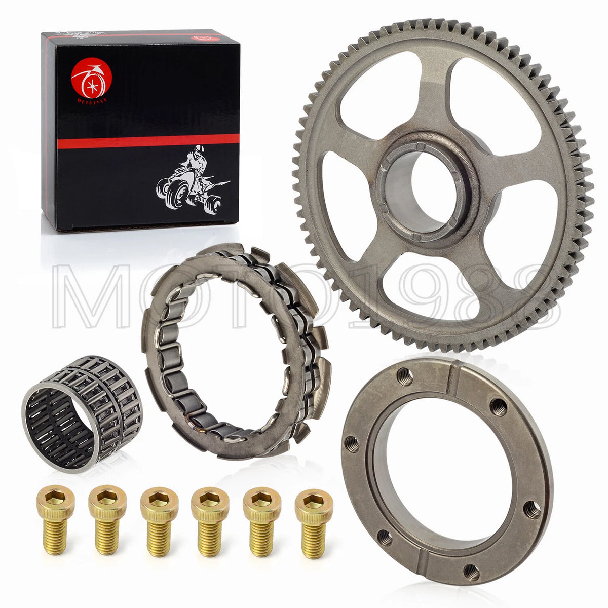 Starter Clutch for Honda TRX400EX 1999-2008, One Way Bearing & Gasket