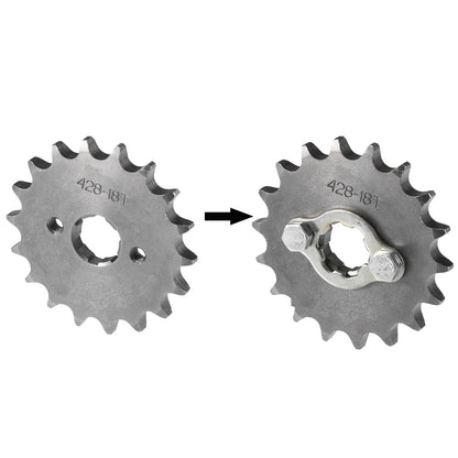 18T 20mm Front Engine Sprocket for Dirt Bike Mini Bike