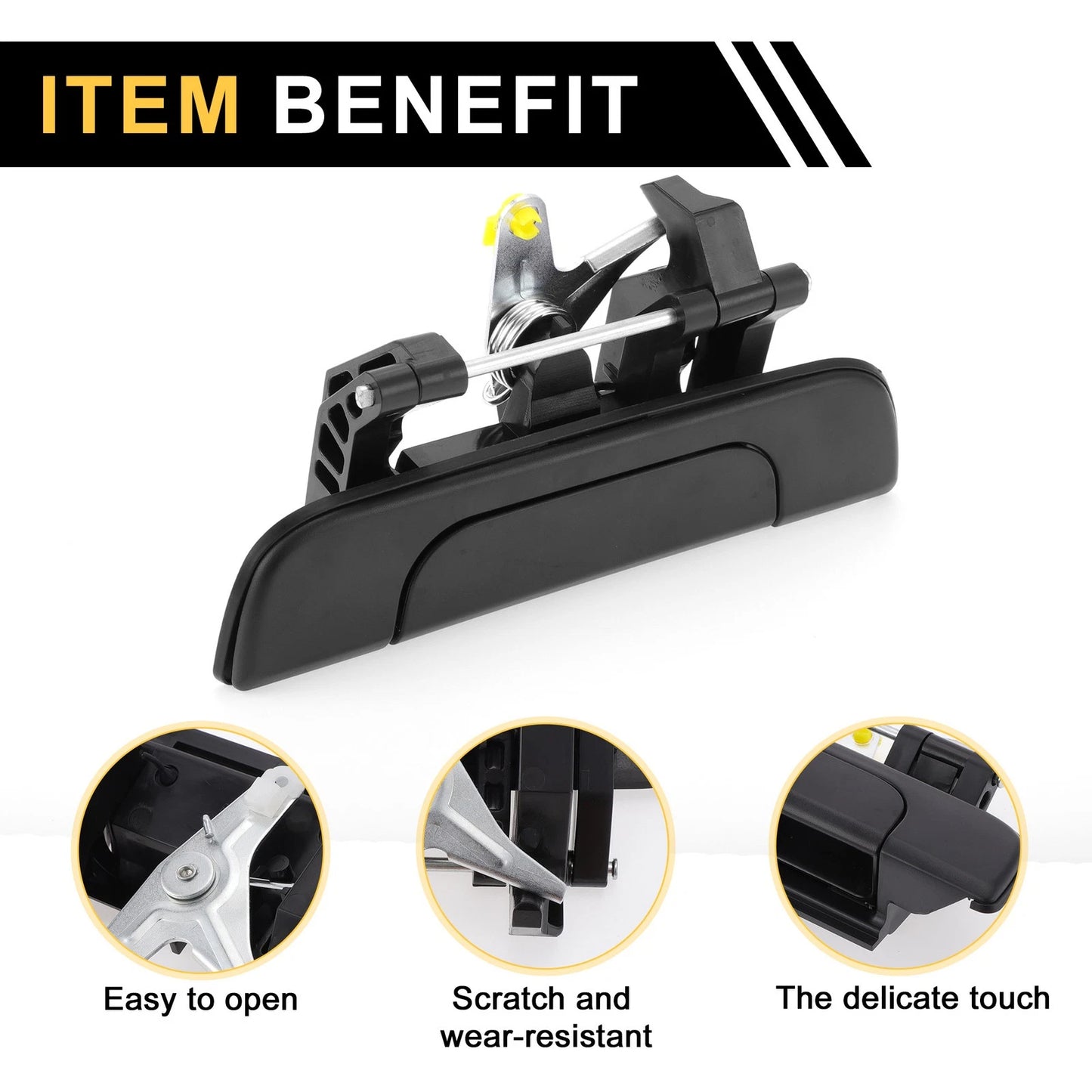 Liftgate Latch Tailgate Handle for Toyota Tacoma (1995-2004) Black