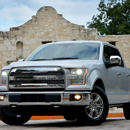 Chrome Side Wing Rearview Mirror Cover Caps for 2015-2020 Ford F150 (2015-2020)
