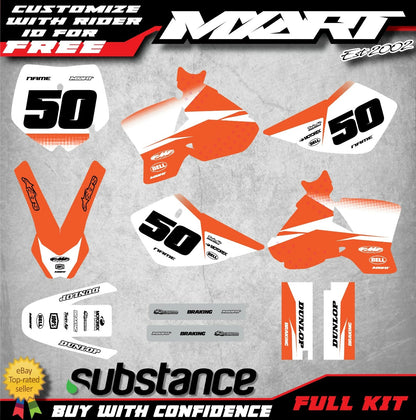 GROOVE STYLE Stickers Decals for KTM 50 (2002-2008)
