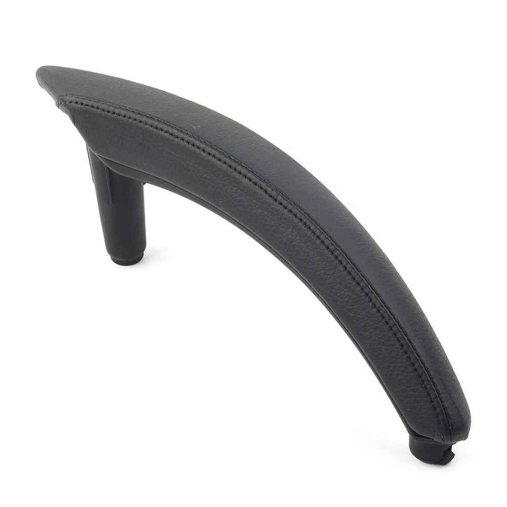 Black Door Trim Pull Handle Right Side Real Leather for BMW X5 X6 (2007-2013)