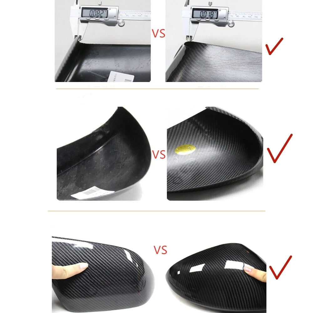 Carbon Fiber Mirror Cover Caps for Lexus IS200t IS250 IS350 (2013-2019)