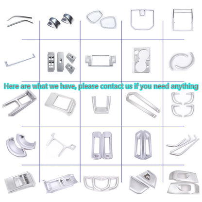 2 x Matte Silver Center Trim Frame Console for Discovery Sport (2015–2019)