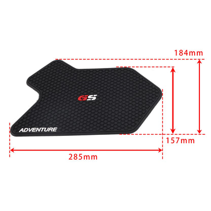 Knee Pad Rubber Tank Protection Black for BMW R 1250 GS Adventure (2019-2024)