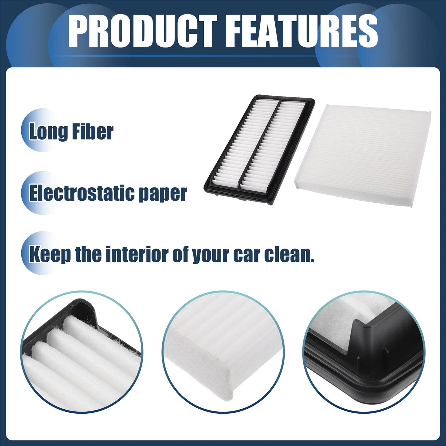 Engine Air Filter Set for Acura MDX (2016-2020)