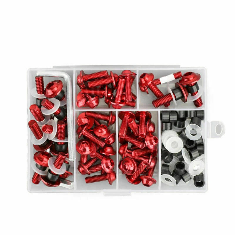Fairing Screws Set for AH (158) - M5/M6 Red (2020-2023)