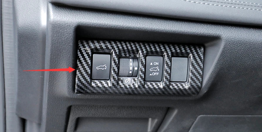 Headlight Switch Button Cover Trim for 2021-2022 Subaru Outback Carbon Fiber