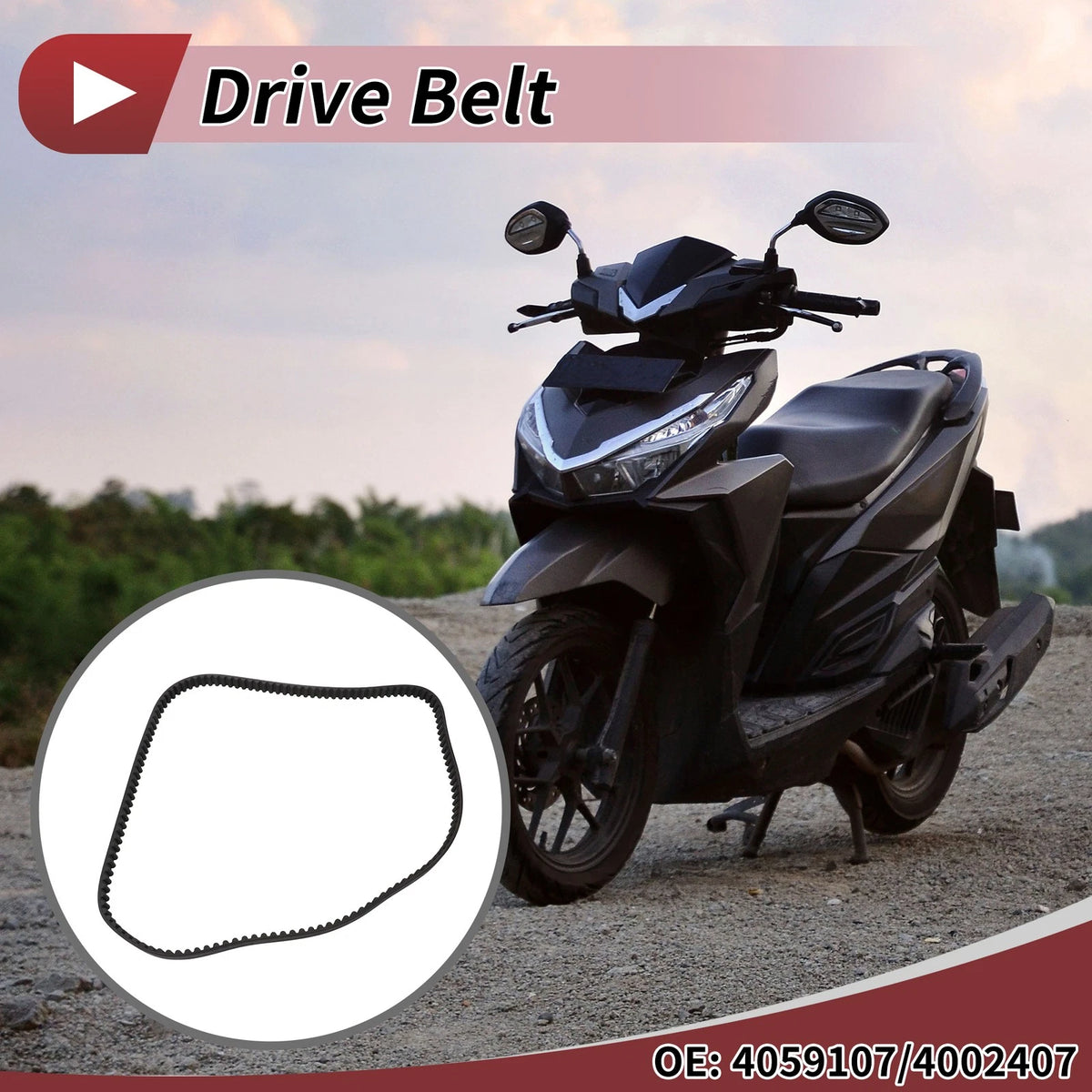 Drive Belt / V-Belt for Harley Davidson XL1200C Sportster 1200