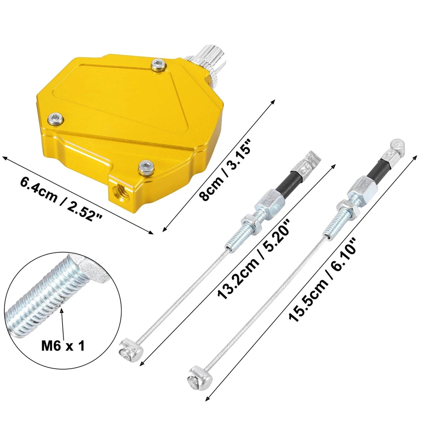 Stunt Clutch Easy Pull Cable Clutch Economizer System Gold Tone for Motorcycle