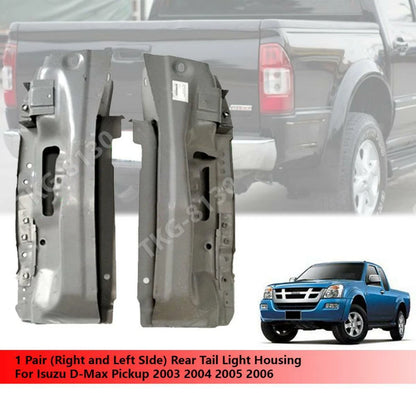 2 x Rear Tail Light Housings for Isuzu D-Max (2003-2006)