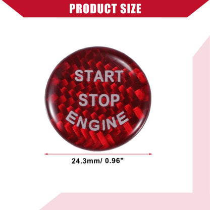 Carbon Fiber Engine Start Stop Button Cover for BMW F20 G1 (2012-2019)