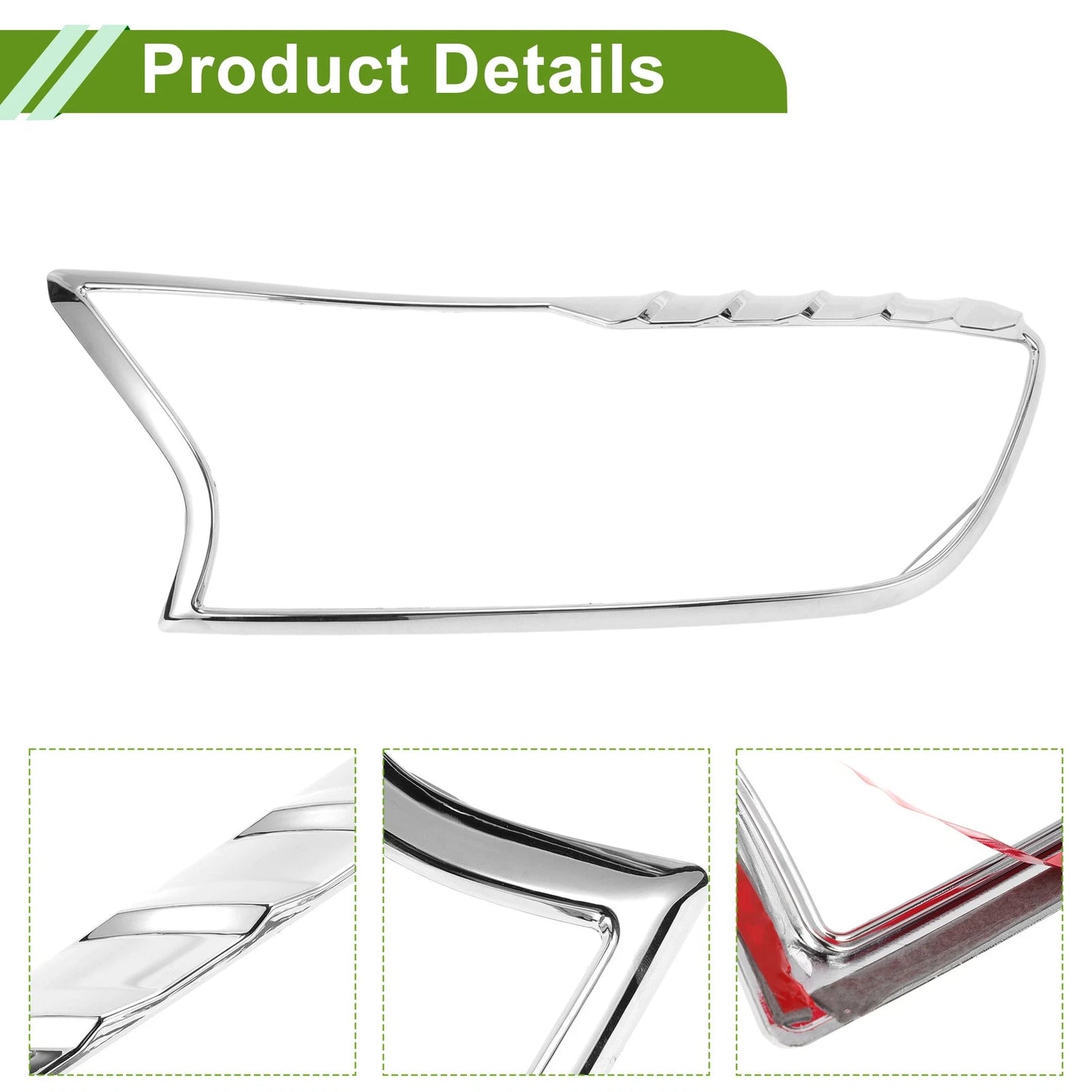 Car Front Left Right Headlight Trim Bezel for Ford Ranger (2015-2021)
