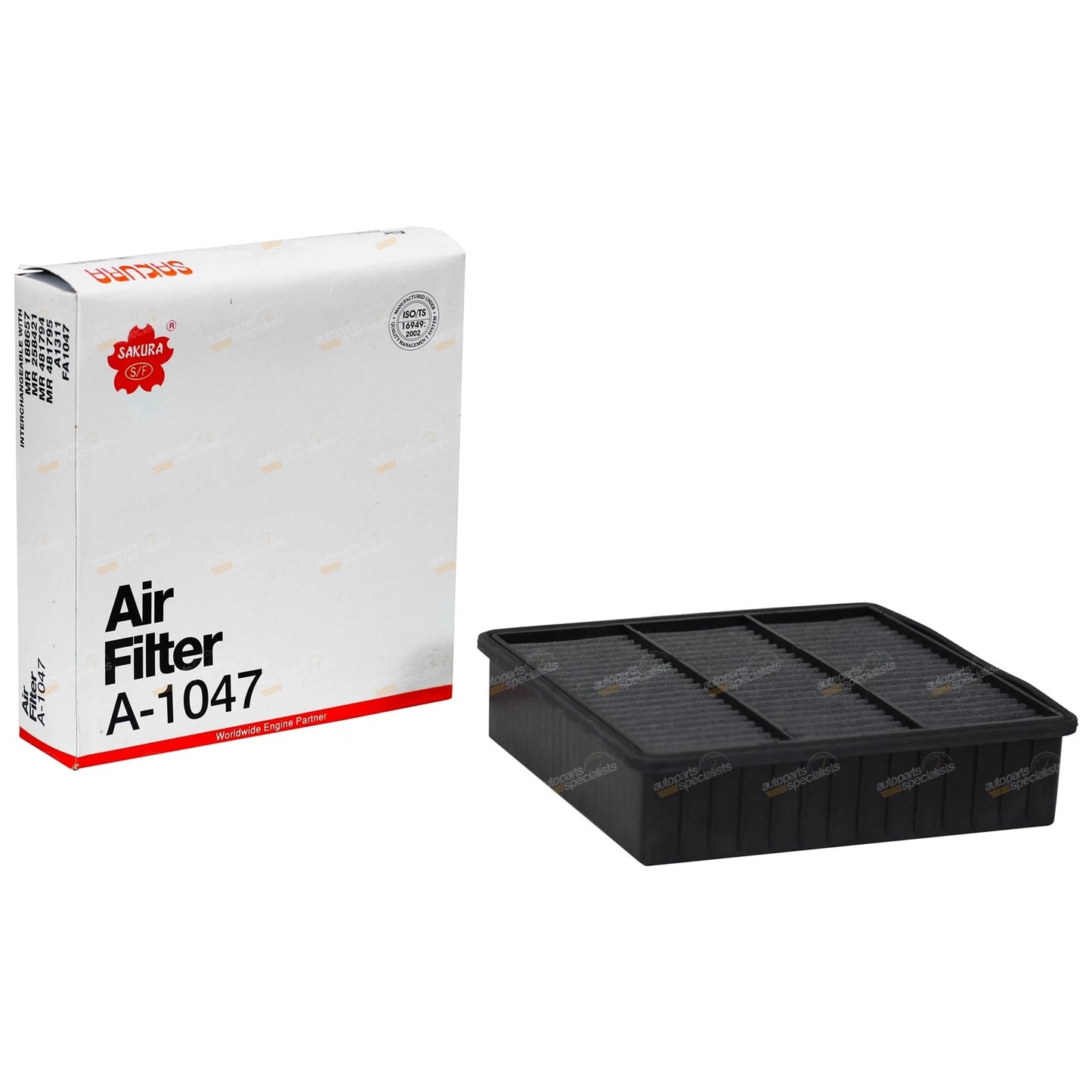 Air Filter Cleaner for Mitsubishi Lancer CH 4cyl 4G69 2.4L Engine (2005-2007)