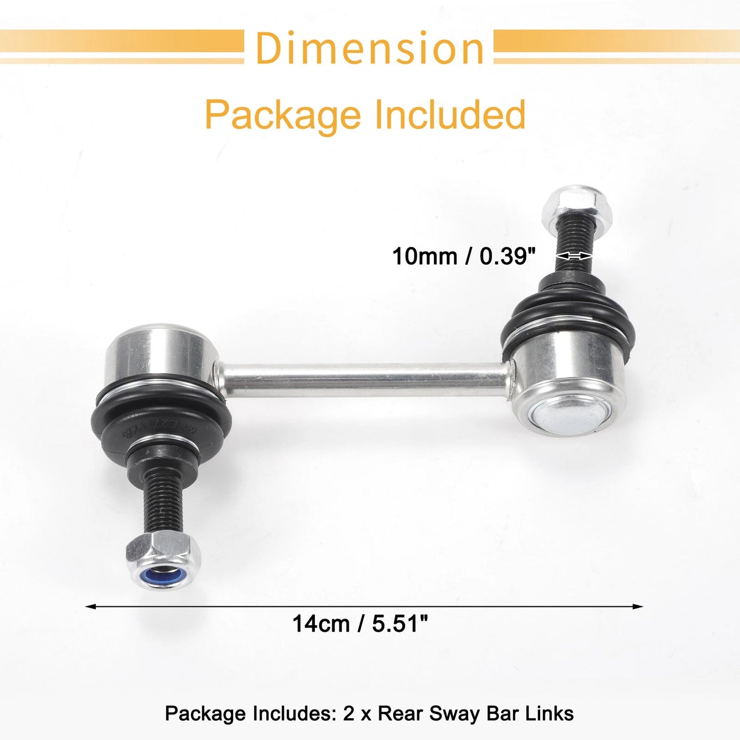 2 x Rear Stabiliser Sway Bar Links for Toyota Corolla (1988-2002)