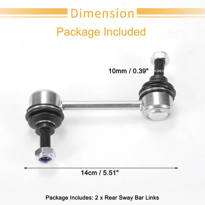 2 x Rear Stabiliser Sway Bar Links for Toyota Corolla (1988-2002)