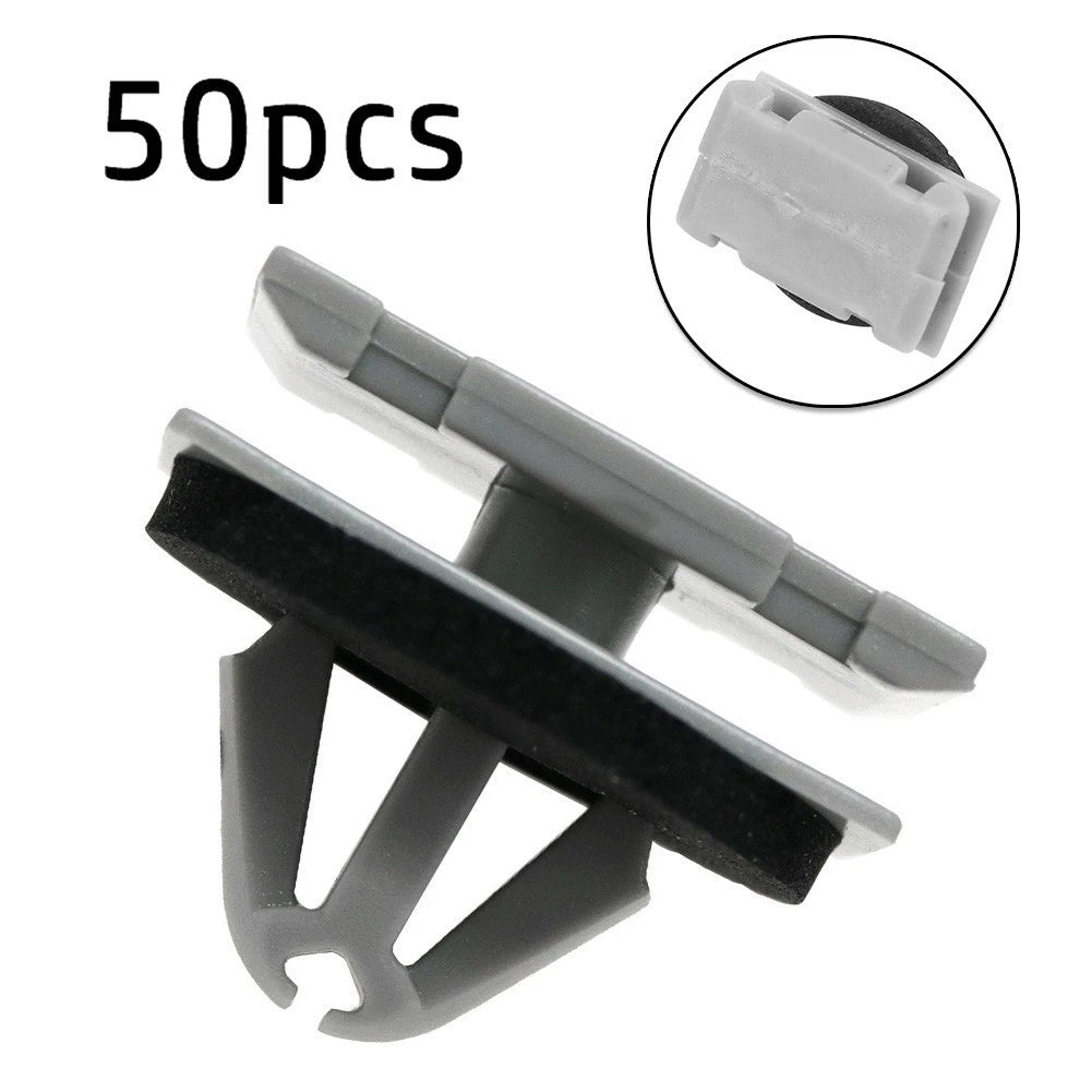 Plastic Rivet 50pcs Bumper Exterior Fastener for Vehicle