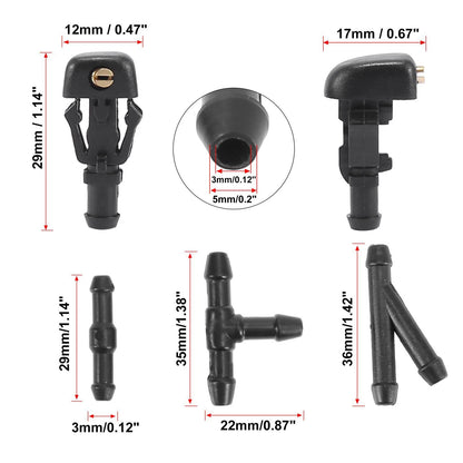 Windshield Washer Nozzles Kit for Nissan Titan (2004-2015)