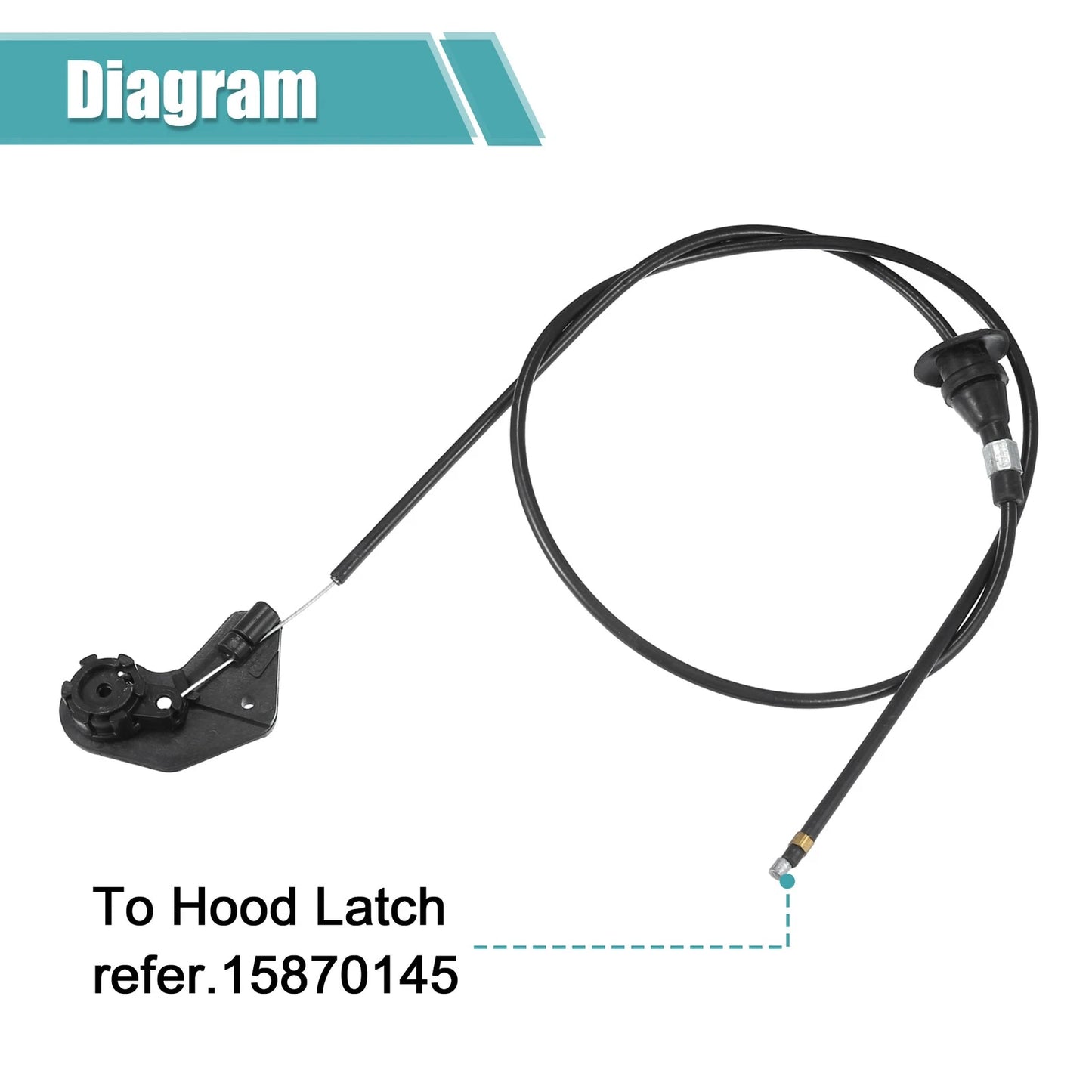 Hood Latch Release Cable for BMW 540i (1997-2003)
