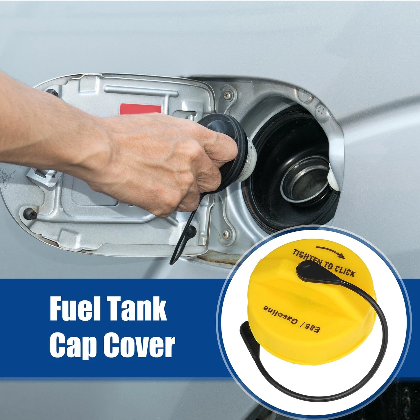 Gas Fuel Tank Cap for Dodge Ram Promaster 2014-2016 Replacement Yellow
