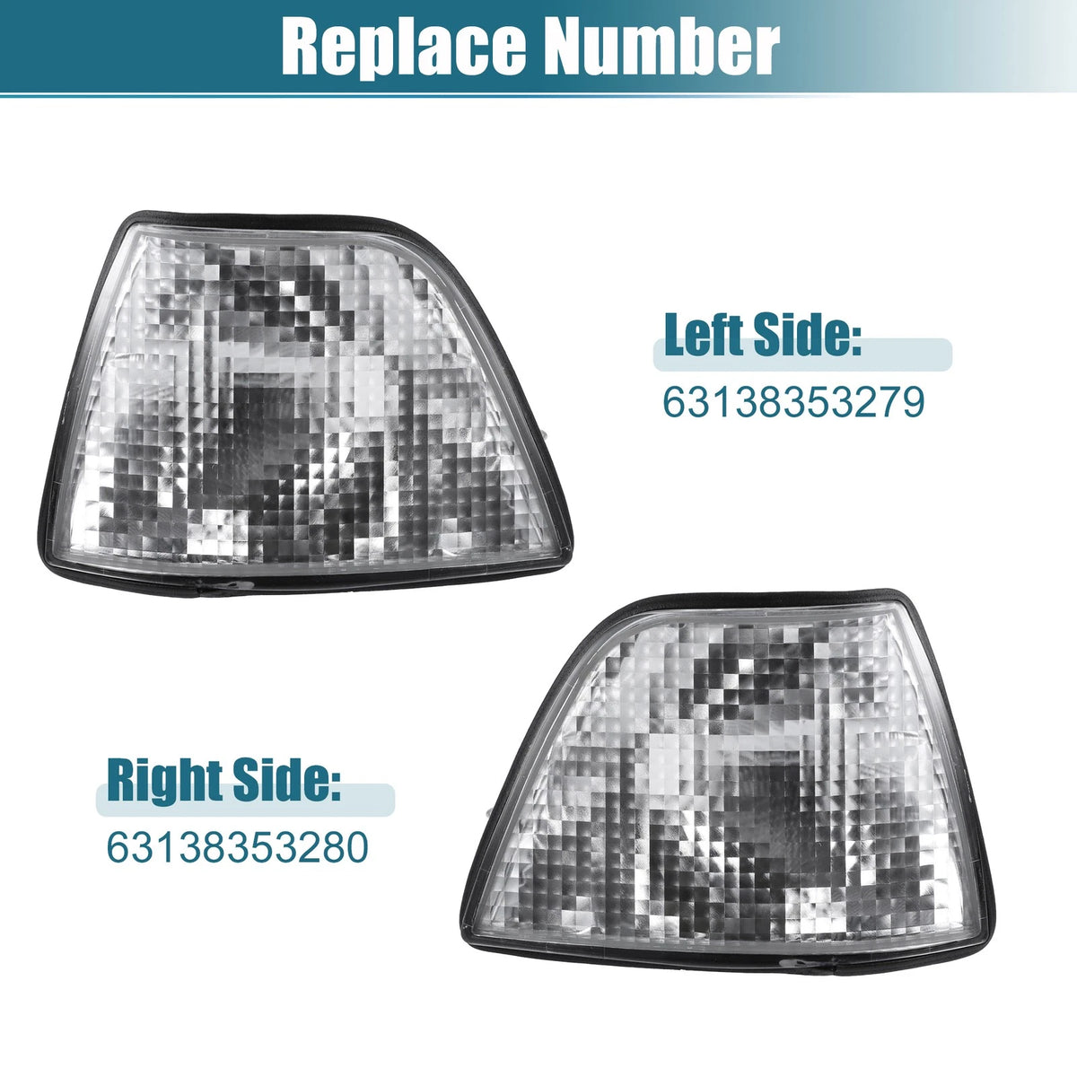 Clear Turn Signal Light Lamp for BMW E36 3 Series (1992-1998)