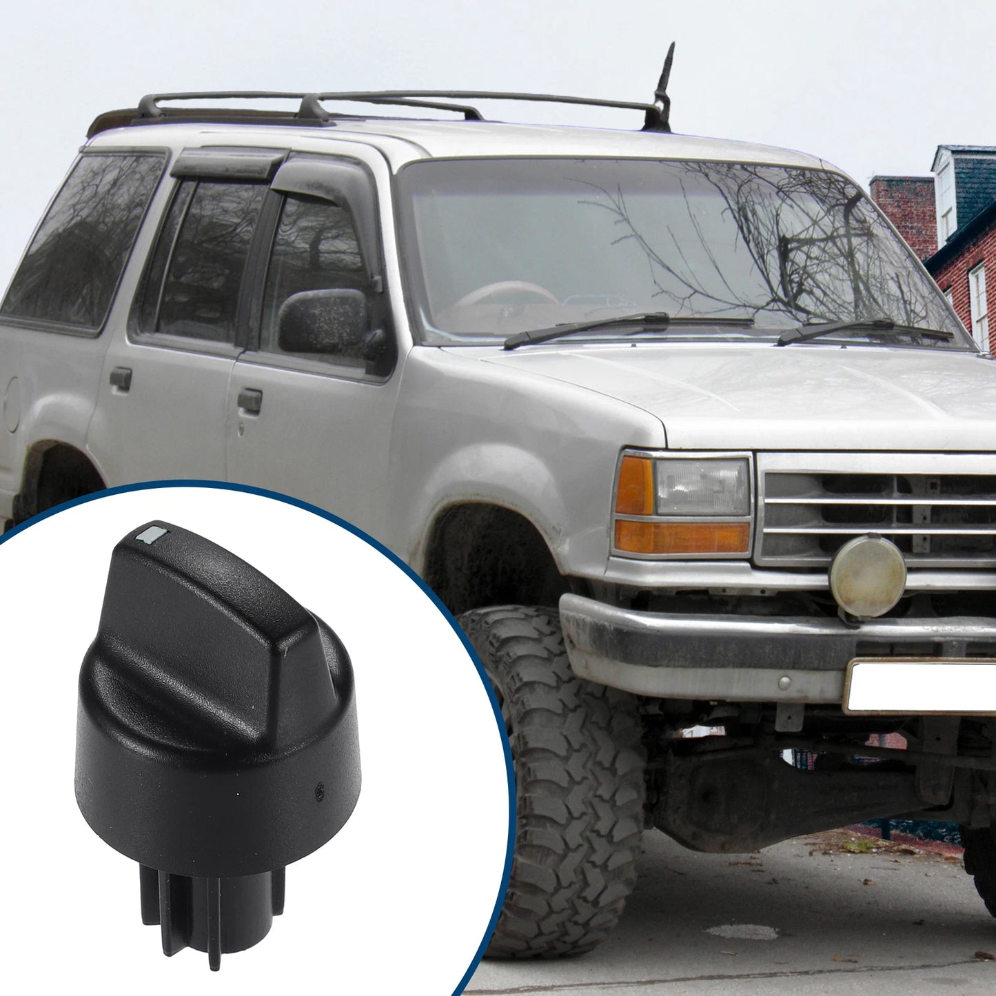 Air Conditioner Switch Knob for Ford E150 E250 (1993-1996) Plastic Black