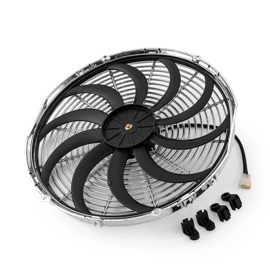 12V 16" Reversible 'S' Blade Electric Radiator Fan
