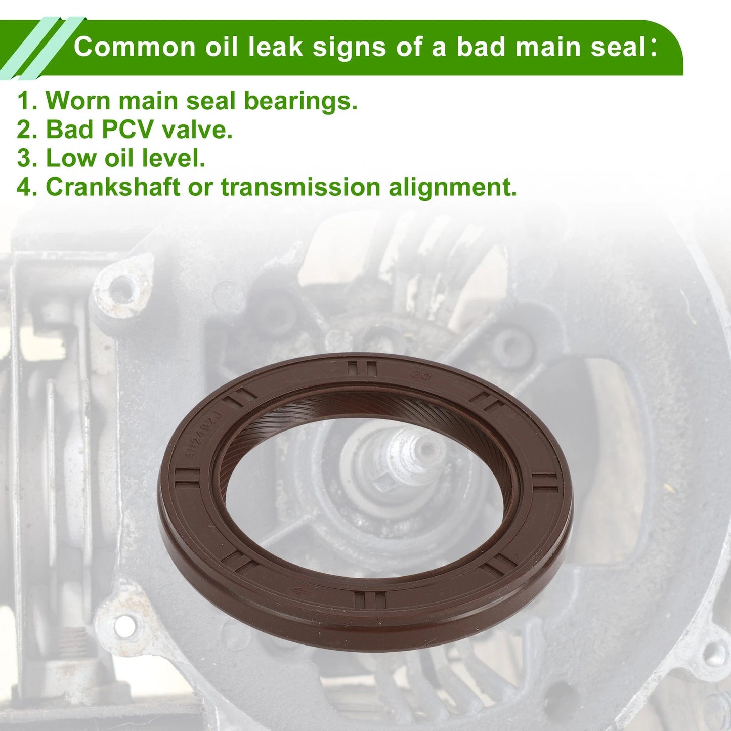 Crankshaft Oil Seal for Toyota Camry, Corolla (1985-1986)